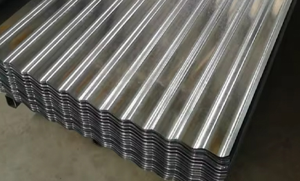 Galvanized metal roof panels
